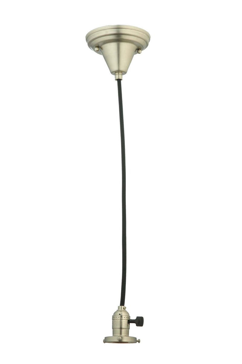 Meyda Tiffany 101597 One Light Pendant Hardware, Brushed Nickel
