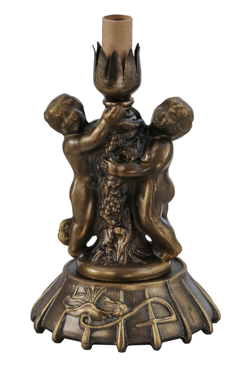 Meyda Tiffany 10167 One Light Table Base, Mahogany Bronze