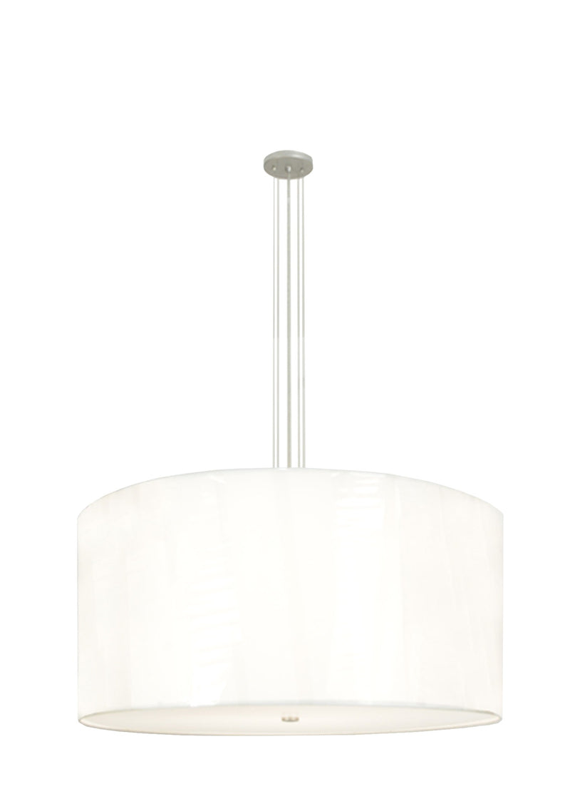 Meyda Tiffany 122398 Four Light Pendant, Satin Nickel