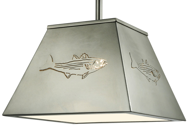 Meyda Tiffany 122553 One Light Pendant, Nickel