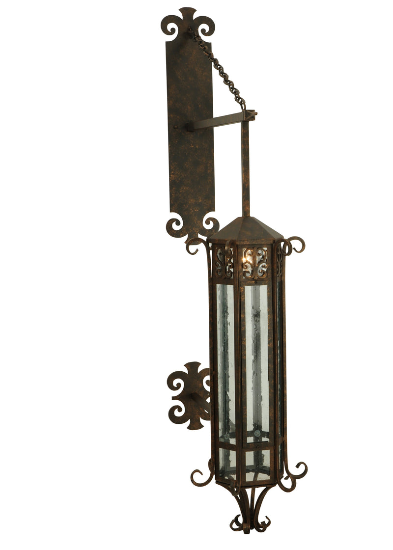 Meyda Tiffany 122555 One Light Wall Sconce, Gilded Tobacco