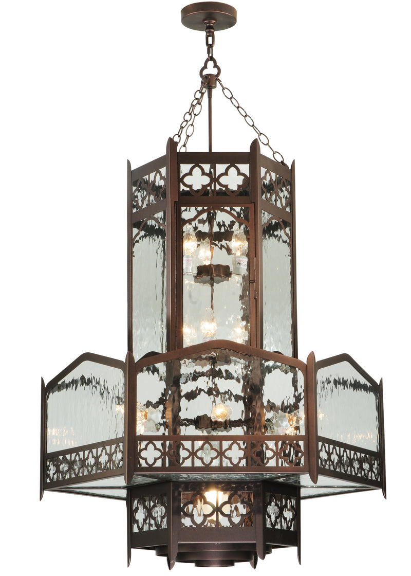 Meyda Tiffany 122598 12 Light Pendant, Mahogany Bronze