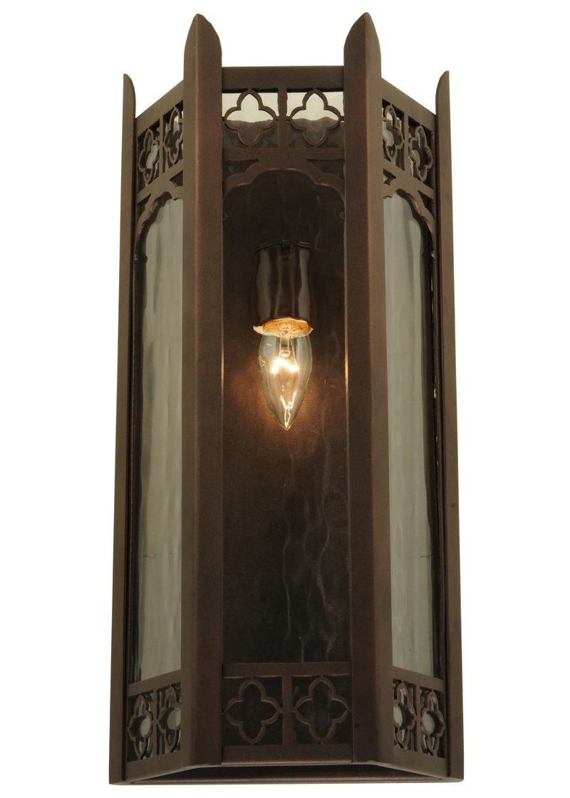 Meyda Tiffany 122602 One Light Wall Sconce, Mahogany Bronze