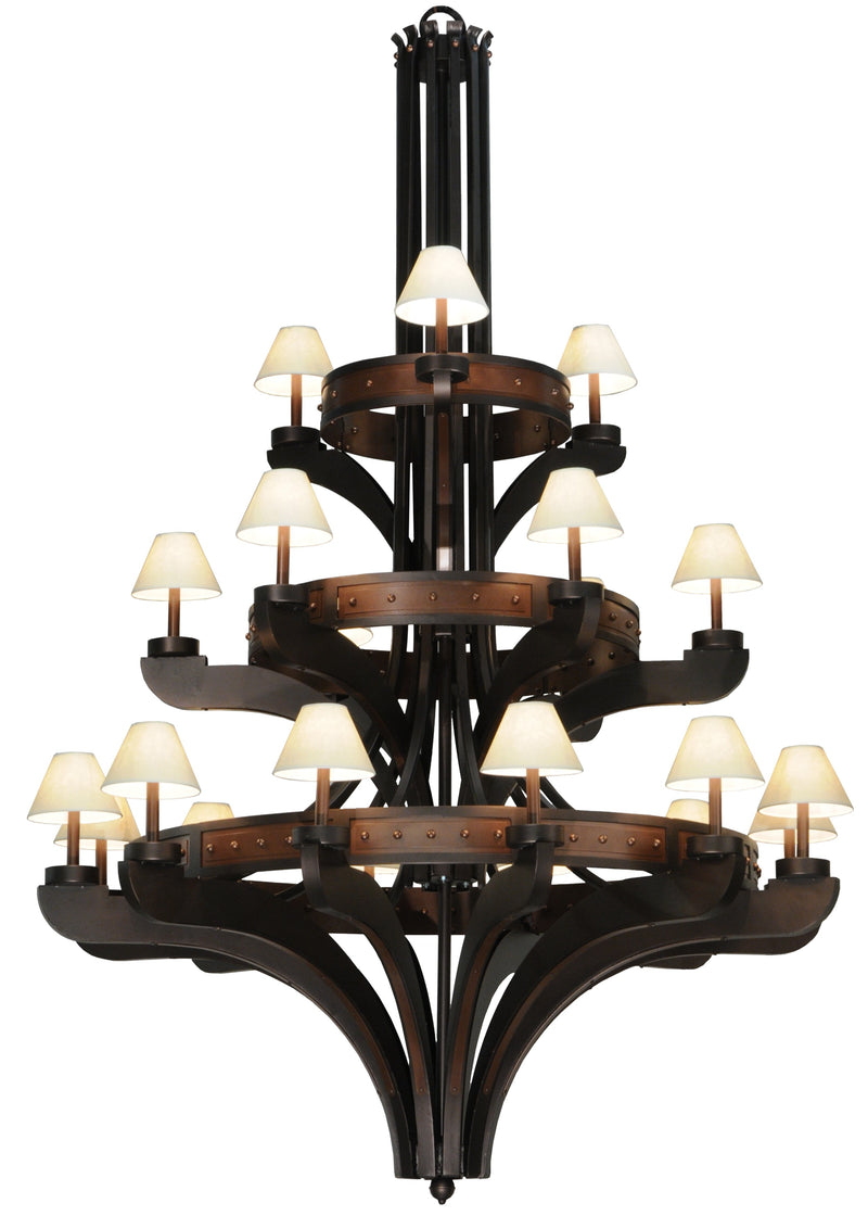 Meyda Tiffany 122634 21 Light Chandelier, Custom,Mahogany Bronze