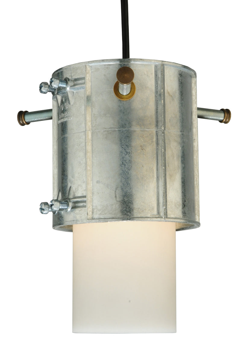 Meyda Tiffany 122693 One Light Pendant, Raw Aluminum