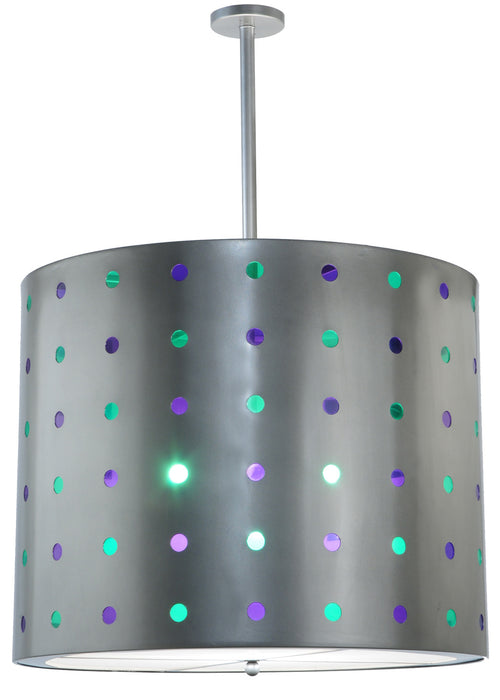 Meyda Tiffany 122836 Nine Light Pendant, Nickel