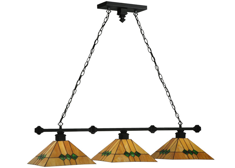 Meyda Tiffany 123291 Three Light Island Pendant, Antique Copper