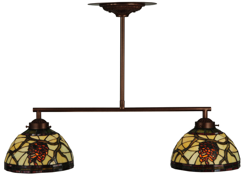 Meyda Tiffany 123357 Two Light Island Pendant, Custom