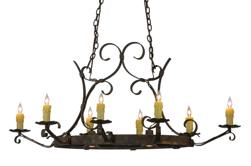 Meyda Tiffany 115887 Ten Light Chandelier, Antiquity