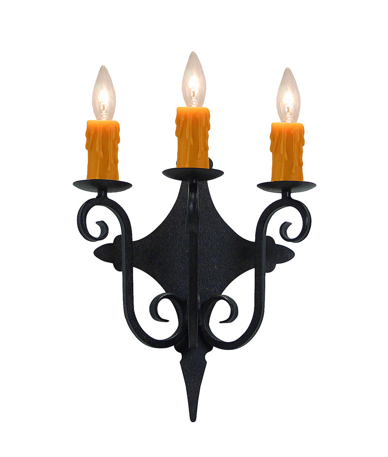 Meyda Tiffany 116166 Three Light Wall Sconce, Chestnut