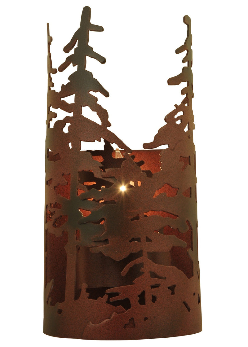Meyda Tiffany 117371 One Light Wall Sconce, Rust/Wrought Iron