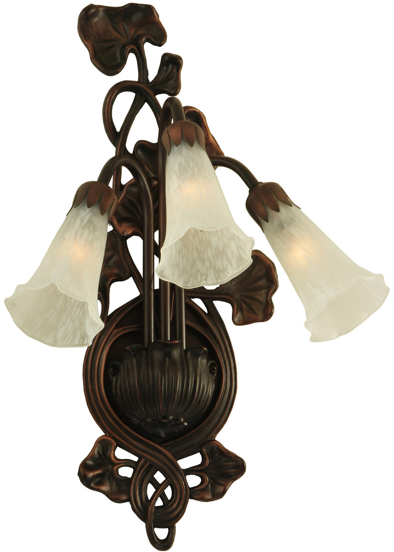 Meyda Tiffany 11846 Three Light Wall Sconce, Mahogany Bronze