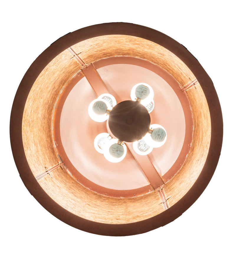 Meyda Tiffany 118489 Eight Light Pendant, Rust