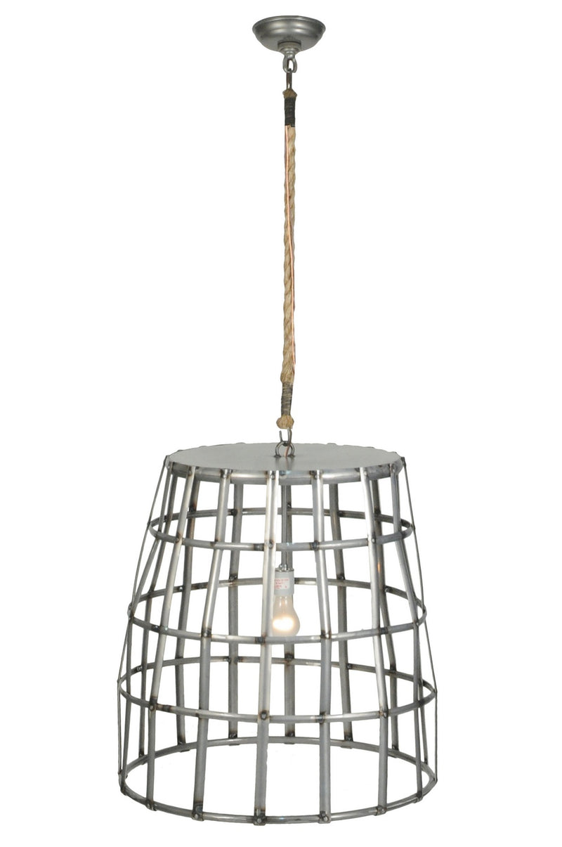 Meyda Tiffany 118630 One Light Pendant, Steel