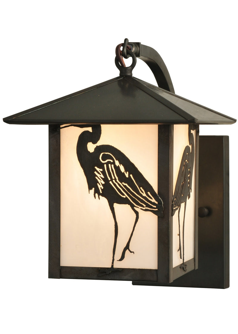 Meyda Tiffany 118722 One Light Wall Sconce, Craftsman Brown
