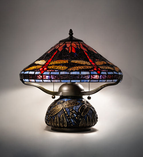 Meyda Tiffany 118749 Two Light Table Lamp, Timeless Bronze