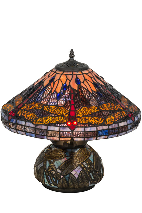 Meyda Tiffany 118749 Two Light Table Lamp, Timeless Bronze