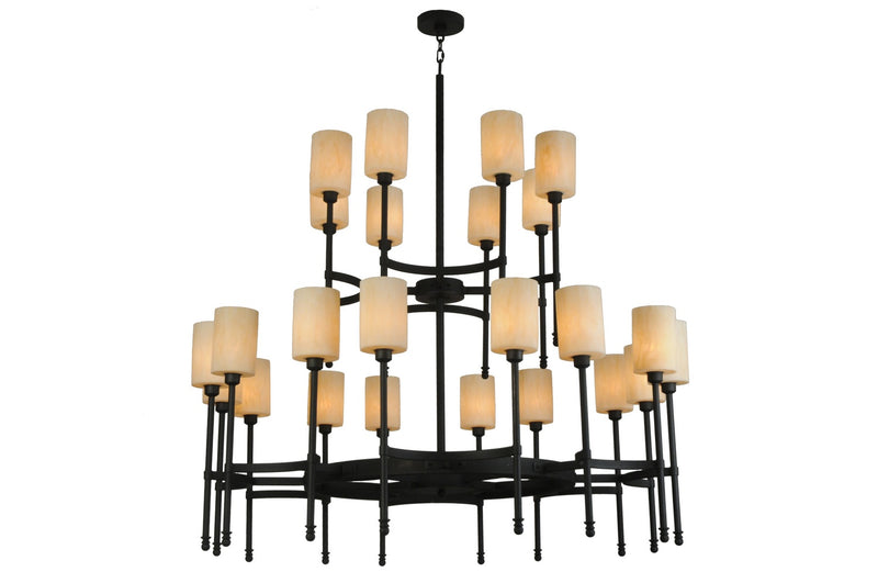 Meyda Tiffany 118829 24 Light Chandelier, Textured Black