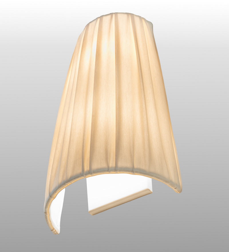 Meyda Tiffany 119129 Two Light Wall Sconce, Gloss White