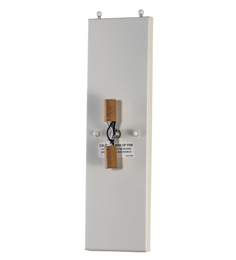 Meyda Tiffany 119129 Two Light Wall Sconce, Gloss White