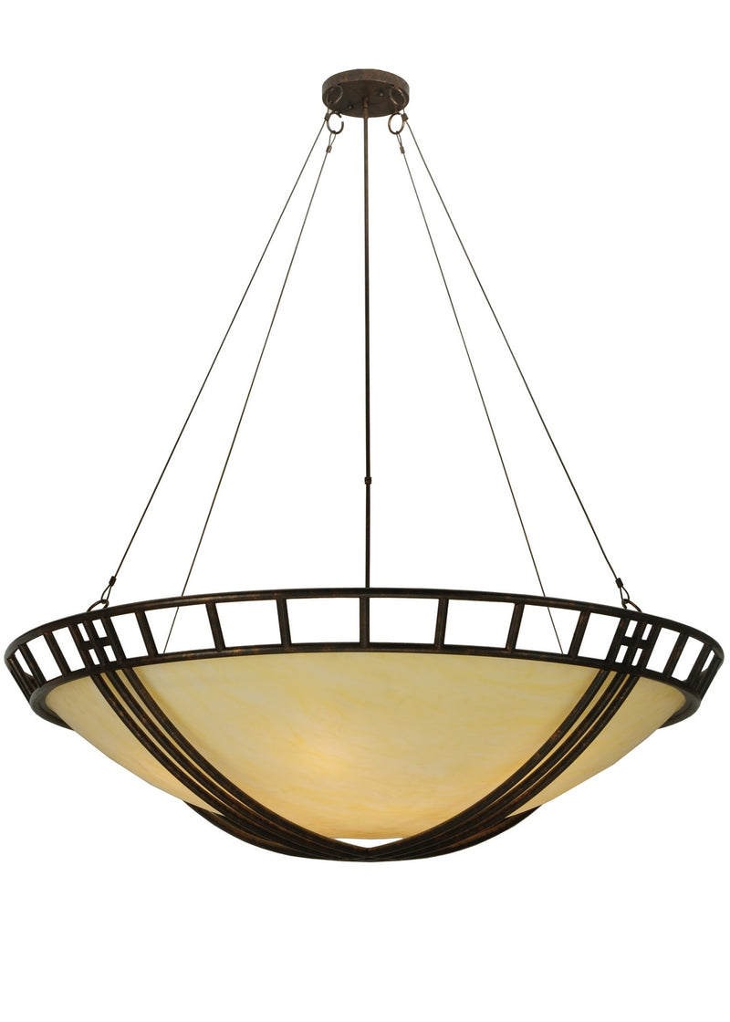 Meyda Tiffany 119164 12 Light Inverted Pendant, Copper Rust