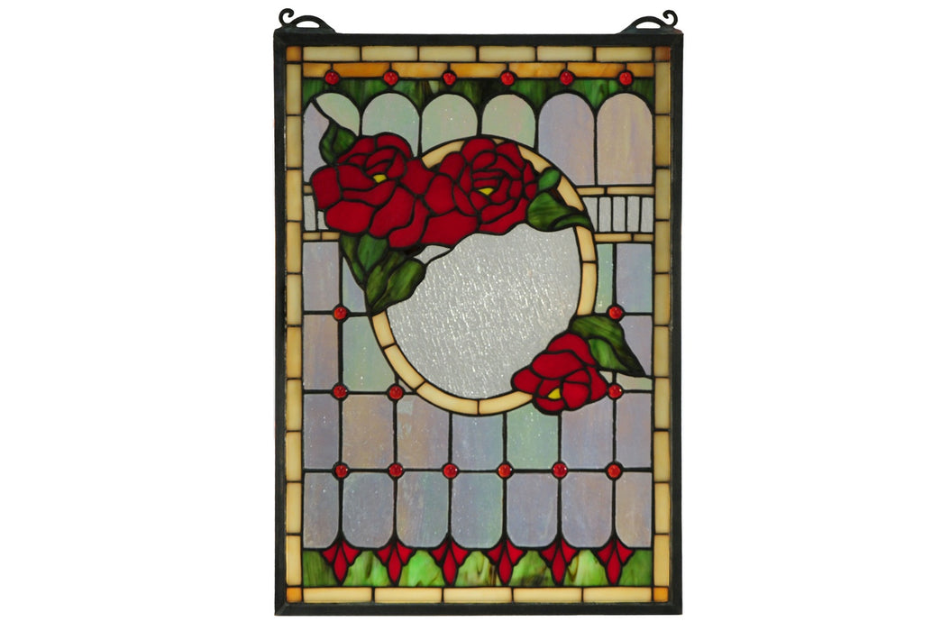 Meyda Tiffany 119443 Window, Zai Zag Flame Beige Red