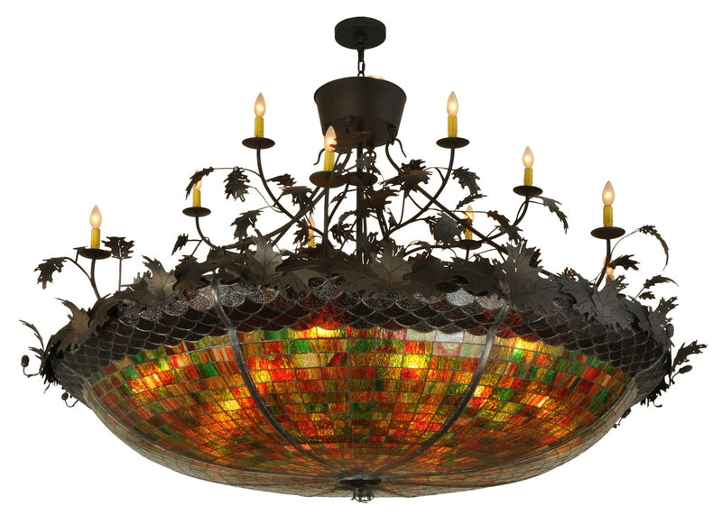 Meyda Tiffany 119540 Four Light Chandelier, Oil Rubbed Bronze
