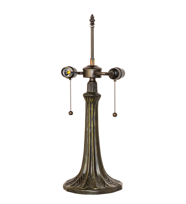 Meyda Tiffany 119554 Two Light Table Lamp, Antique Brass