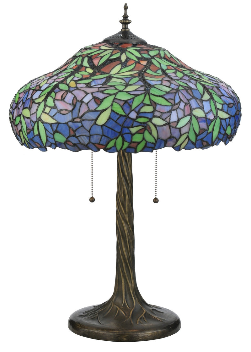Meyda Tiffany 119674 Three Light Table Lamp, Antique,Mahogany Bronze