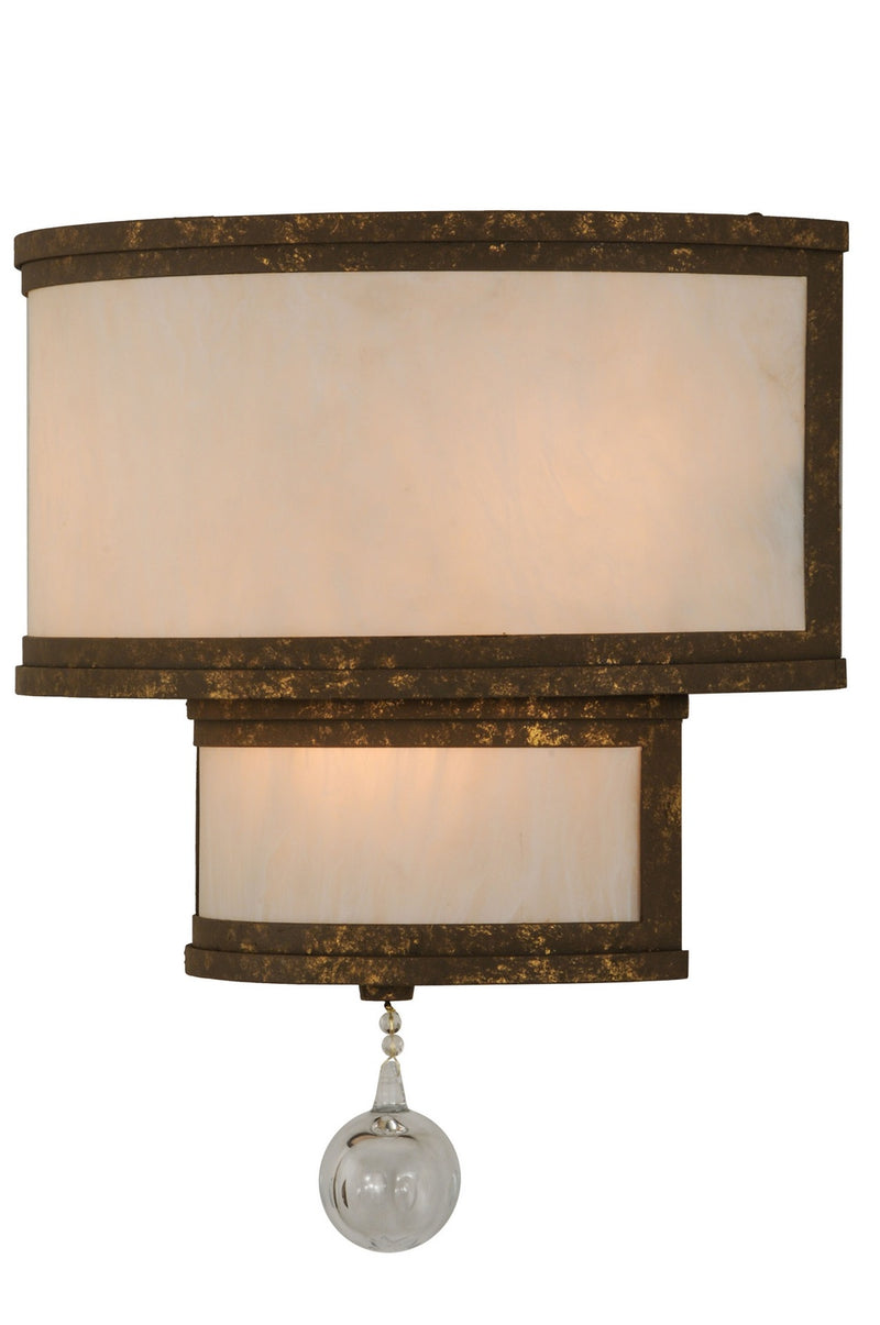 Meyda Tiffany 120151 Three Light Wall Sconce, Pompeii Gold