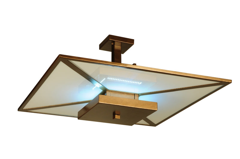 Meyda Tiffany 120283 LED Pendant, Art Deco Gold