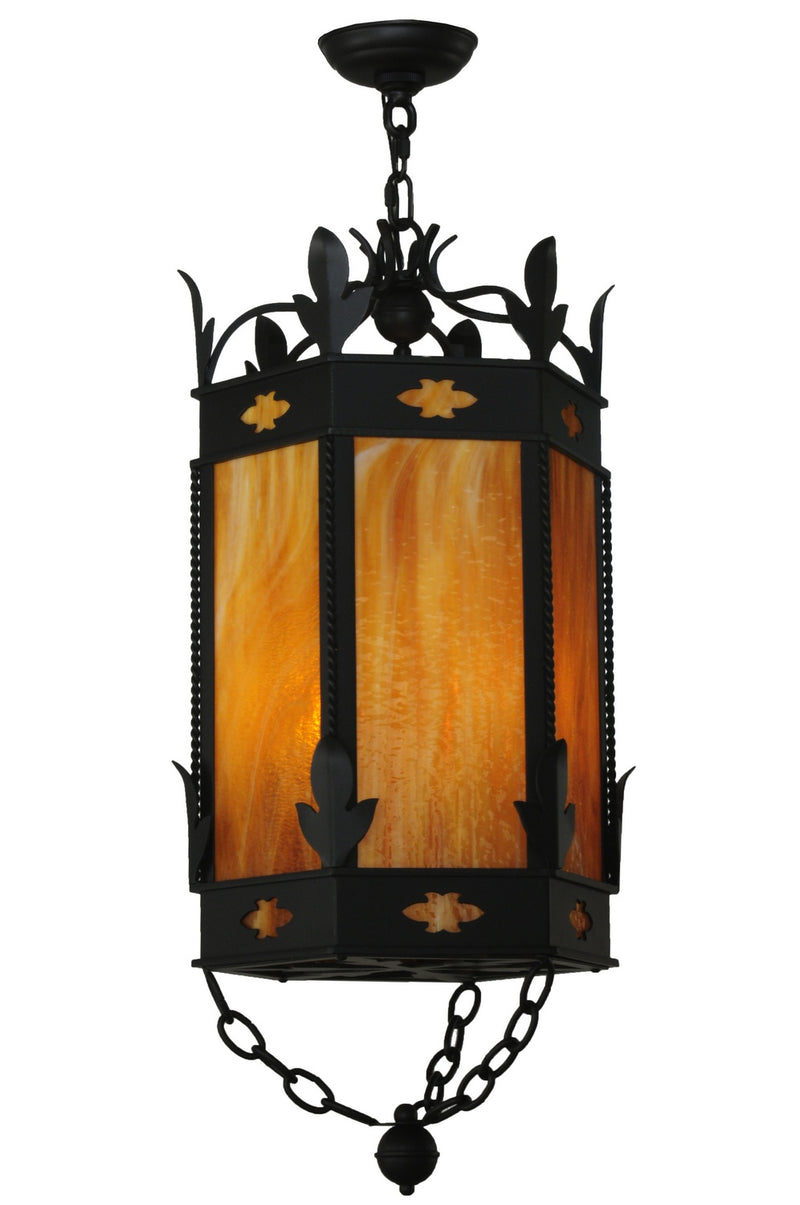 Meyda Tiffany 120285 Three Light Pendant, Blackwash