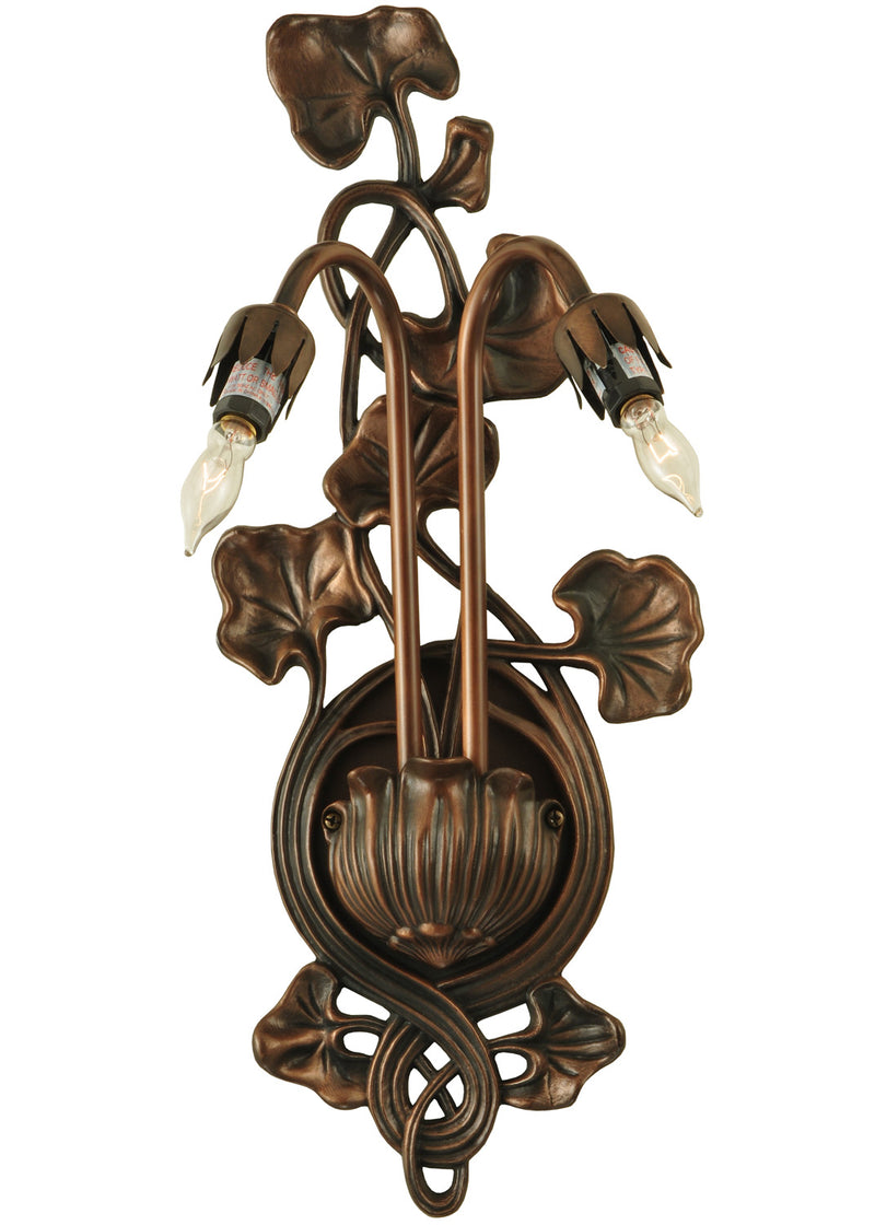 Meyda Tiffany 12033 Two Light Wall Sconce Hardware, Mahogany Bronze