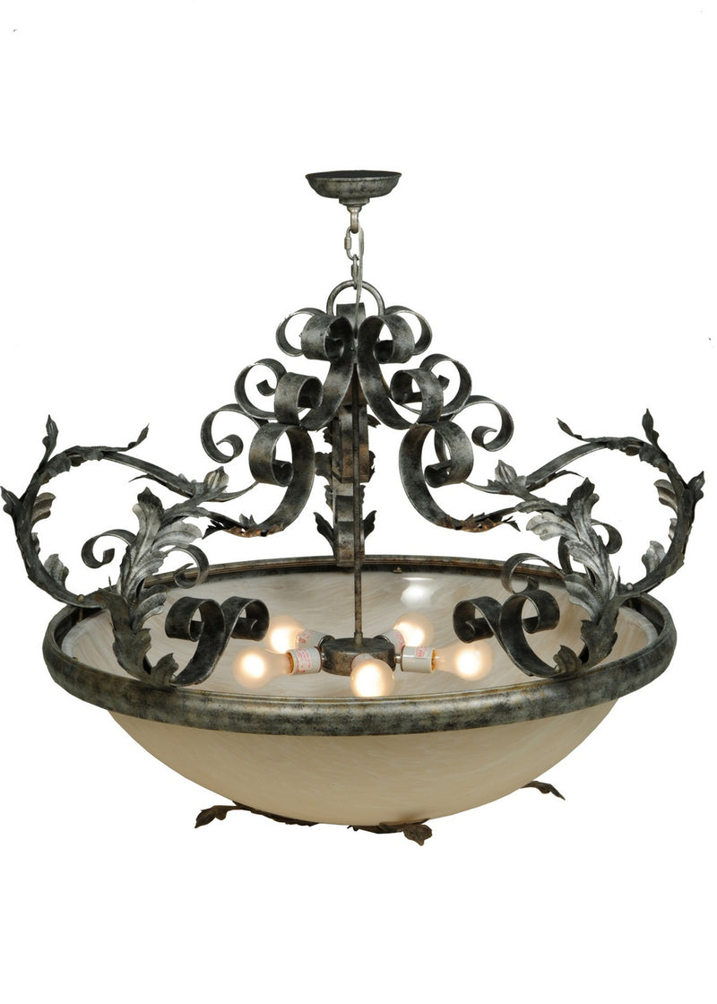 Meyda Tiffany 120442 Five Light Inverted Pendant, Corinth