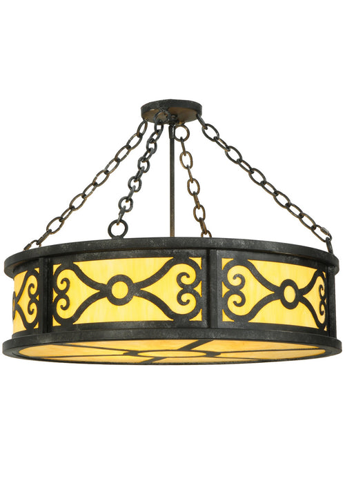 Meyda Tiffany 120478 Four Light Inverted Pendant, Cajun Spice