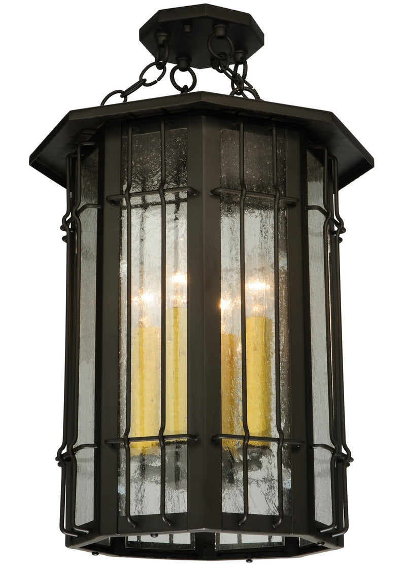 Meyda Tiffany 120513 Four Light Pendant, Oil Rubbed Bronze