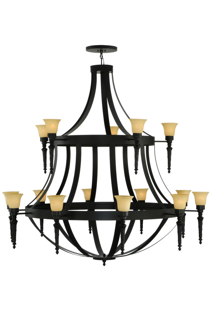 Meyda Tiffany 120632 15 Light Chandelier, Autumn Leaf