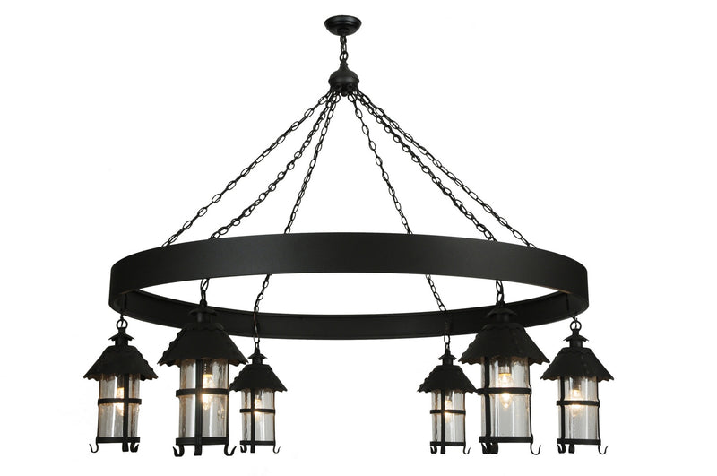 Meyda Tiffany 120725 Six Light Chandelier, Black