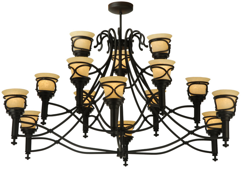 Meyda Tiffany 120749 15 Light Chandelier, Timeless Bronze
