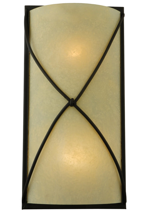 Meyda Tiffany 120750 Two Light Wall Sconce, Oil Rubbed Bronze