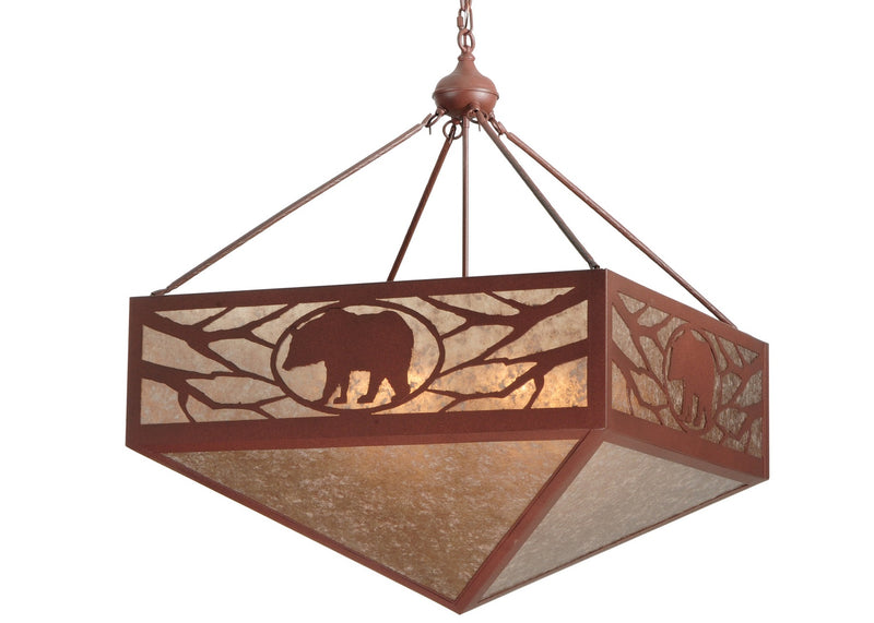 Meyda Tiffany 121332 Six Light Inverted Pendant, Rust