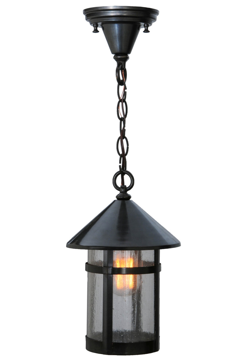 Meyda Tiffany 121508 One Light Pendant, Craftsman Brown