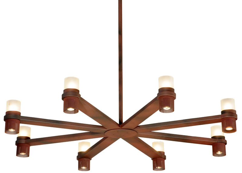 Meyda Tiffany 121910 16 Light Chandelier, Rust Over Wrought Iron