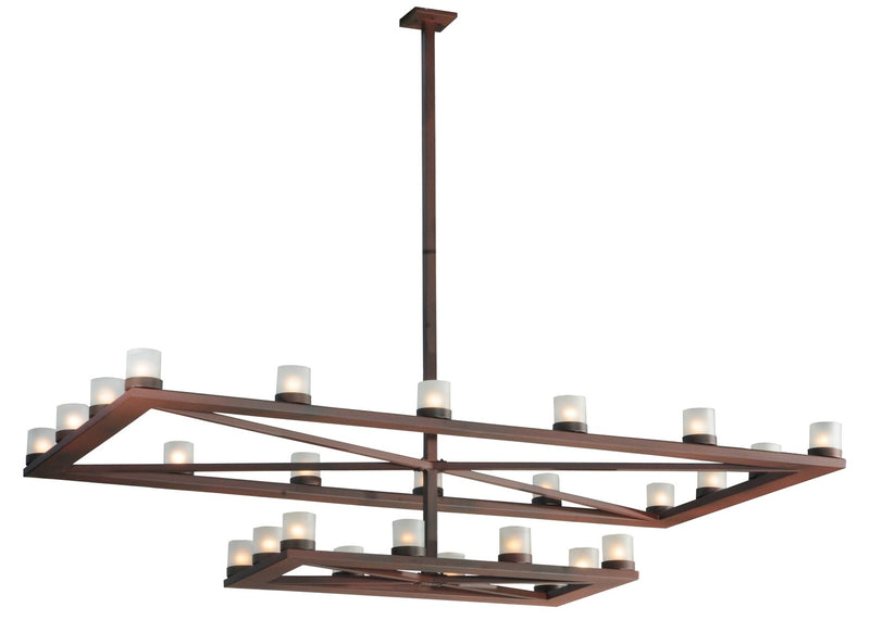 Meyda Tiffany 121911 26 Light Chandelier, Wrought Iron On Rust