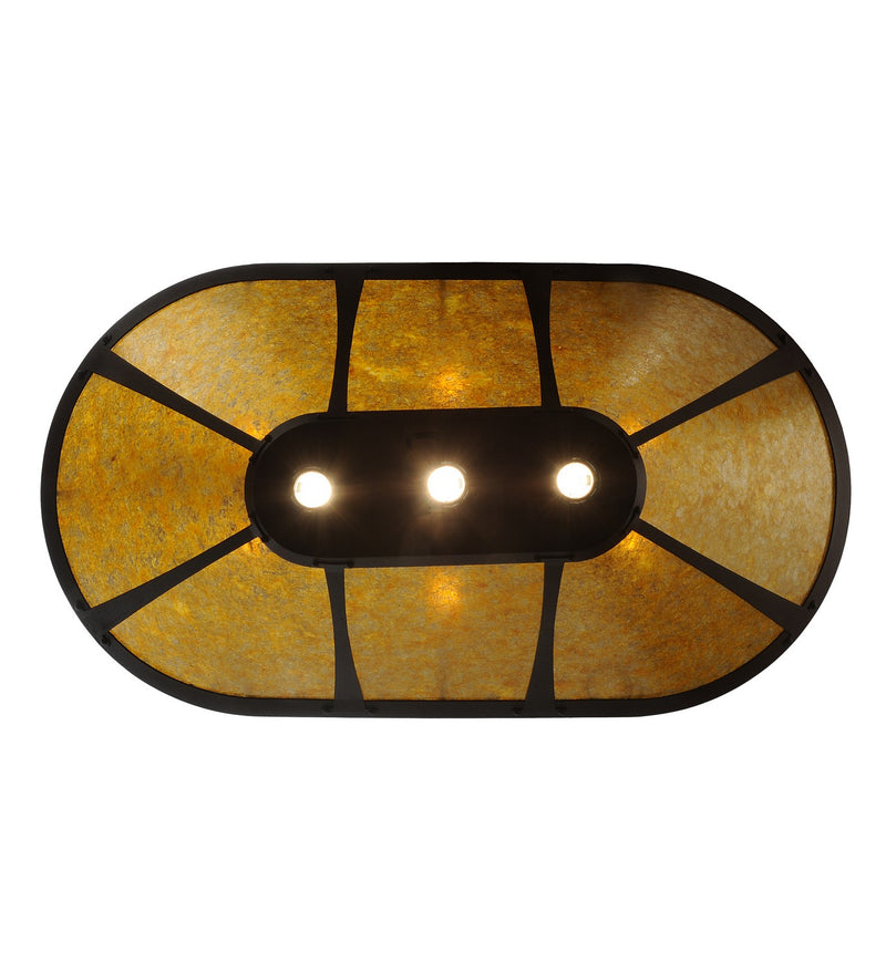 Meyda Tiffany 123602 Nine Light Inverted Pendant, Rust