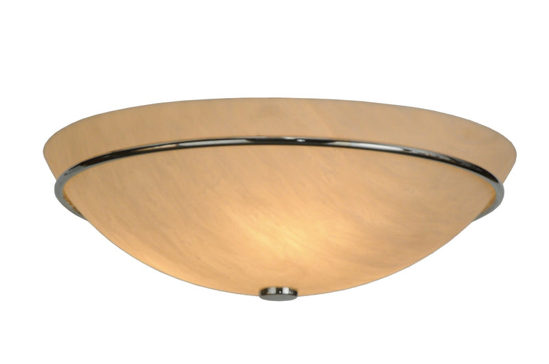 Meyda Tiffany 123763 Three Light Flushmount, Extreme Chrome