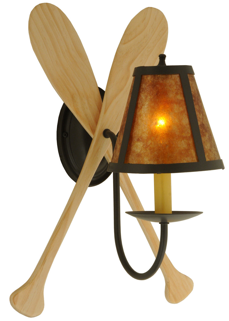 Meyda Tiffany 123847 One Light Wall Sconce, Timeless Bronze