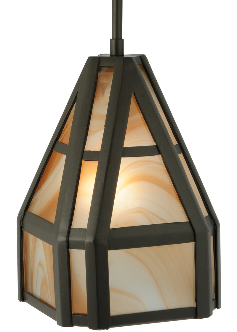 Meyda Tiffany 123897 One Light Mini Pendant, Timeless Bronze