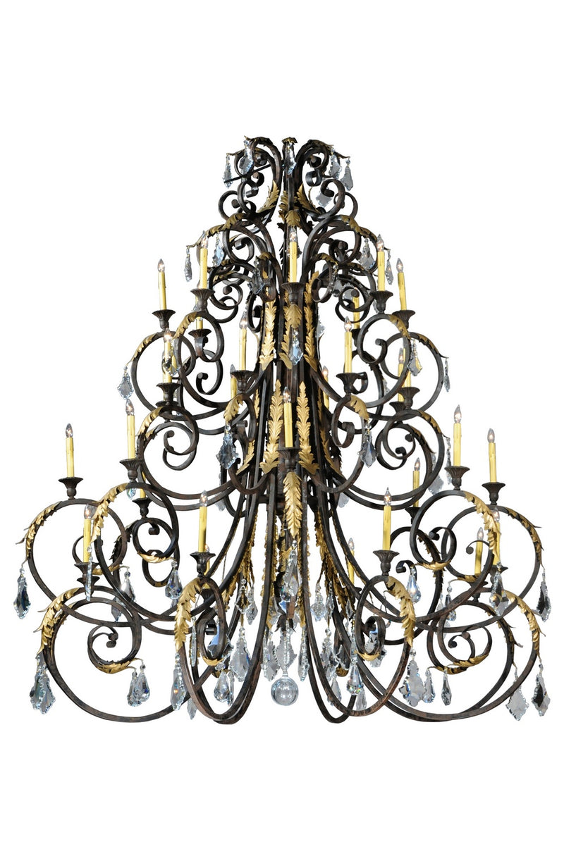 Meyda Tiffany 124019 32 Light Chandelier, Coffee Bean