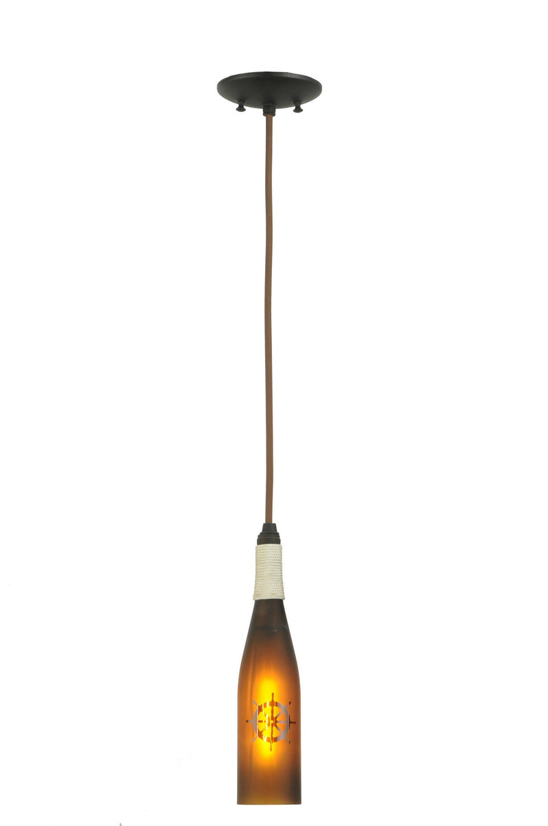 Meyda Tiffany 124030 One Light Mini Pendant, Timeless Bronze